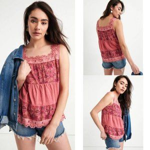 Lucky Brand Tiered Tank Top (NWT)